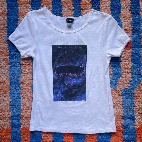 Vtg Phantasmagoria 1995 Horror Mystery Video Game Baby Tee Size Medium - Picture 1 of 10